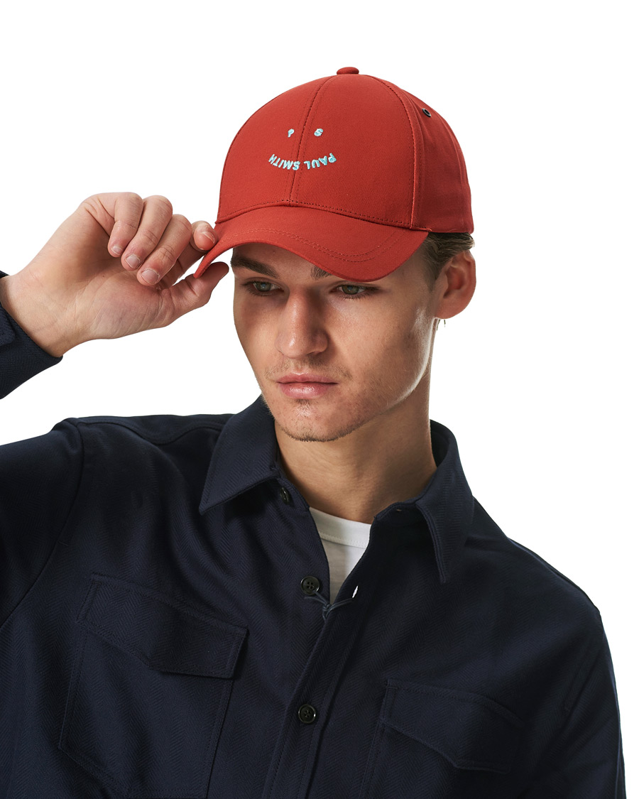 Herr | PS Paul Smith Happy Cap Red | PS Paul Smith | Happy Cap Red