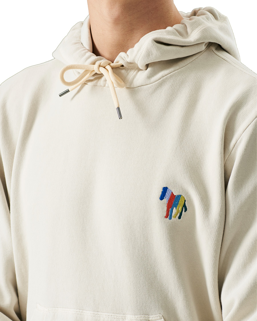 Herr | Tröjor | PS Paul Smith | Embroidered Zebra Hoodie Off White