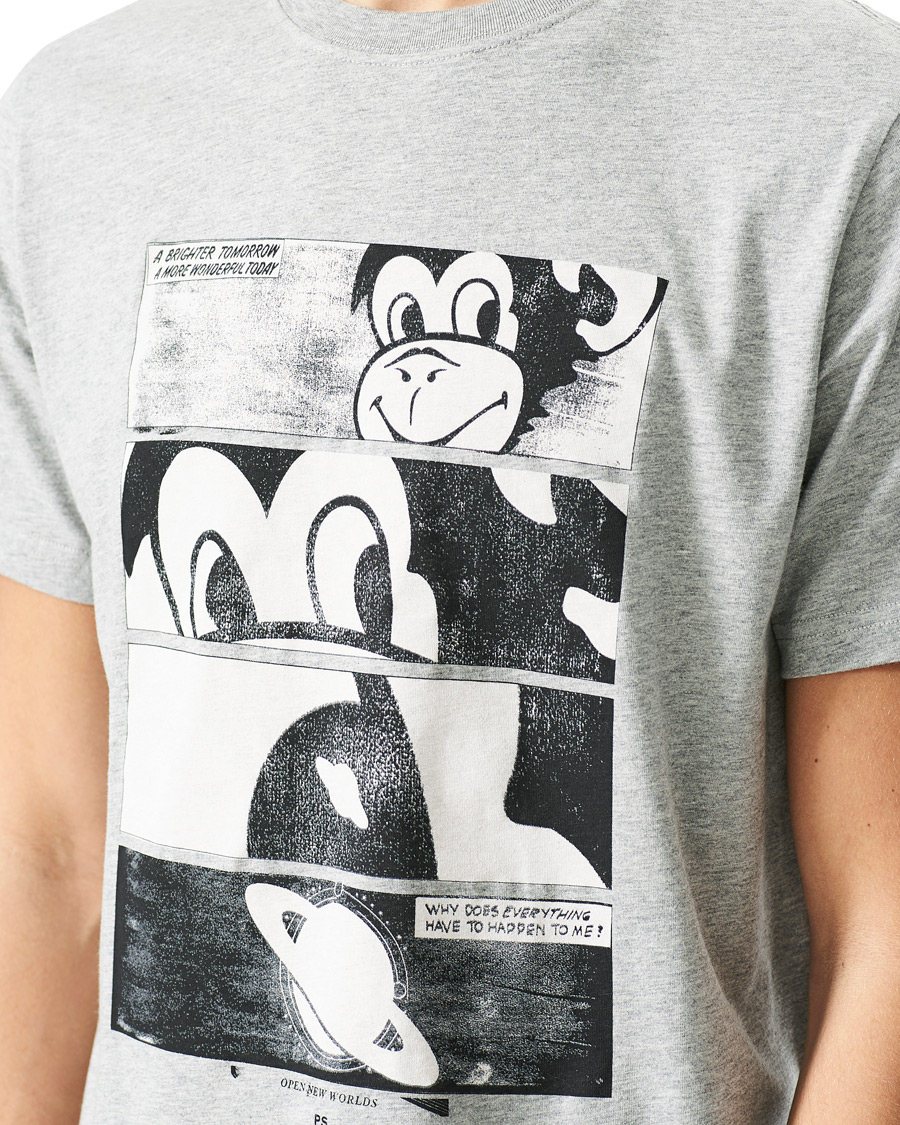 Herr | T-Shirts | PS Paul Smith | Monkey Regular Fit T-Shirt Grey