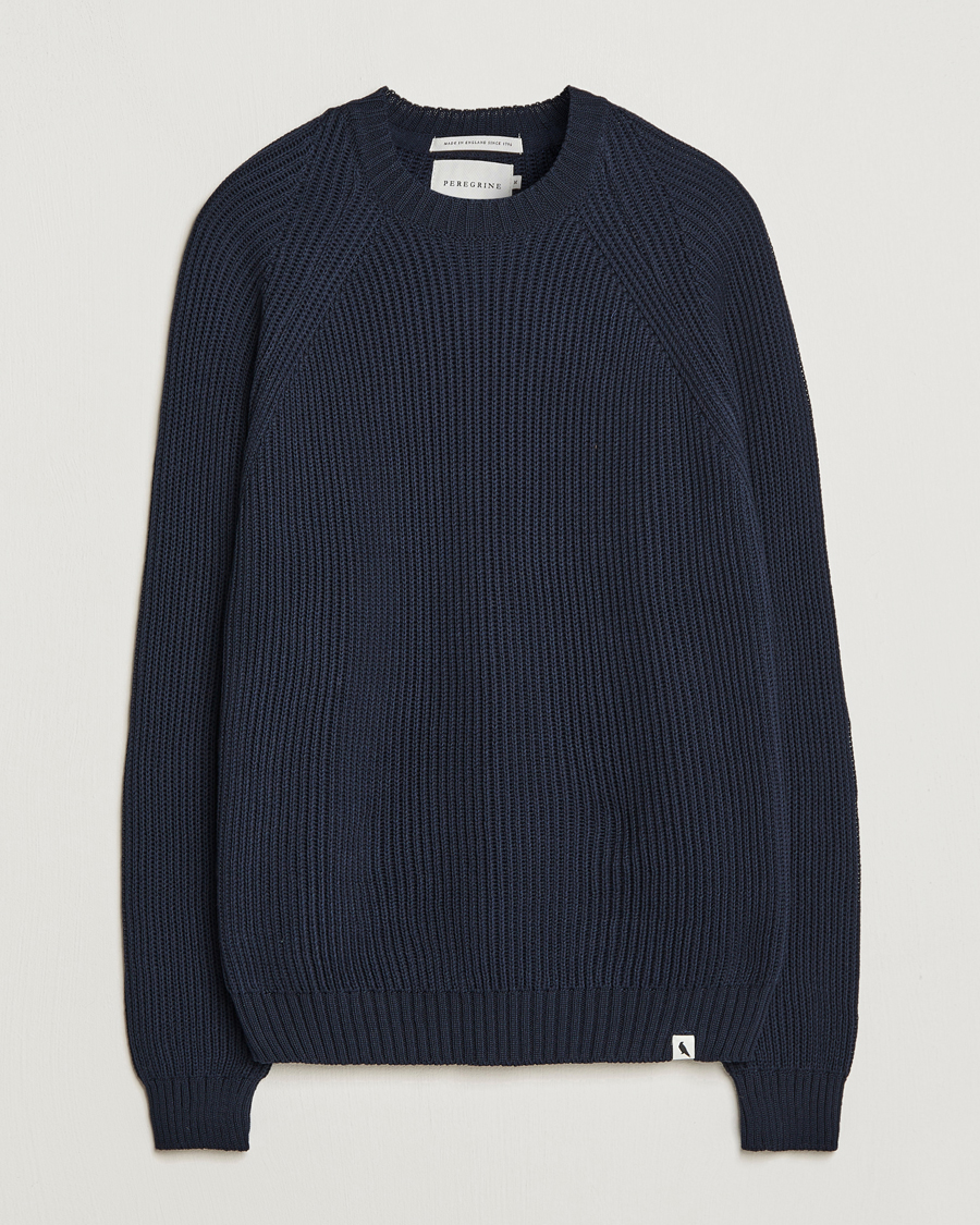 Herr | Tröjor | Peregrine | Harry Organic Cotton Sweater Navy