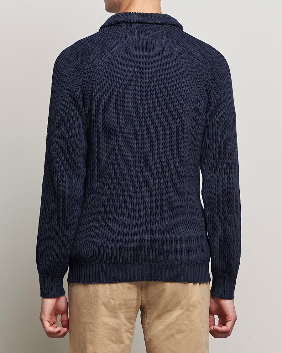 Herr | Tröjor | Peregrine | Felix Quarter Zip Jumper Navy