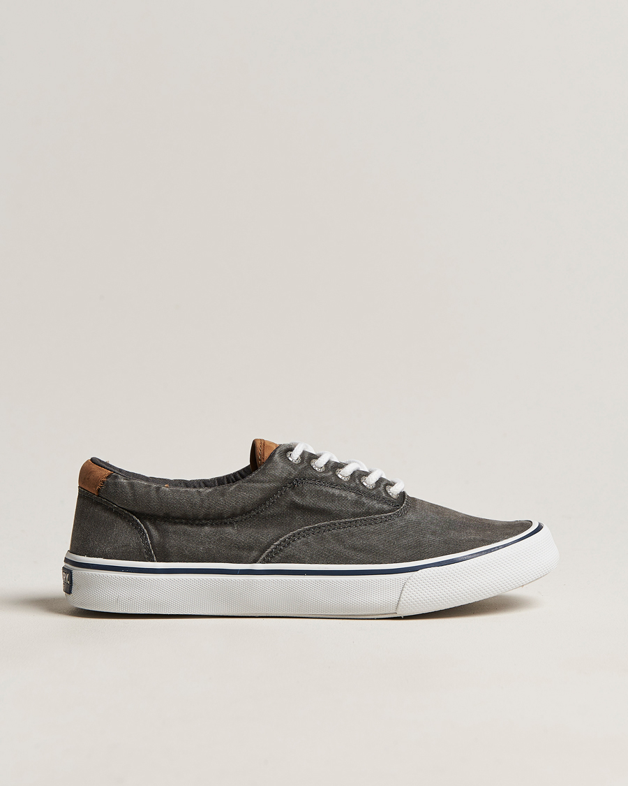 Herr | Sperry Striper II Canvas Sneaker Whased Black | Sperry | Striper II Canvas Sneaker Whased Black