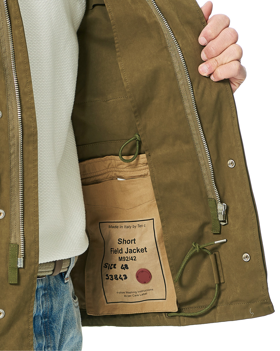 Herr | Jackor | Ten c | 9 oz Short Field Jacket Olive