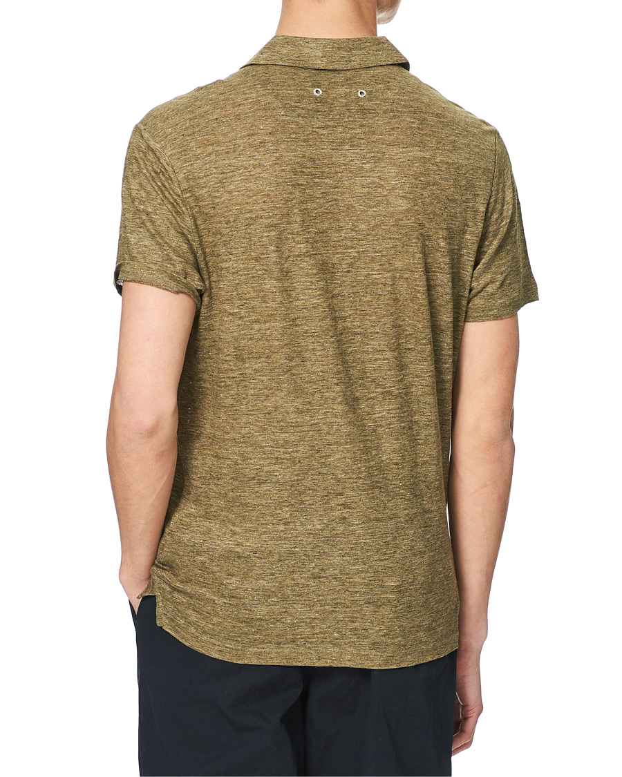 Herr | Pikéer | Vilebrequin | Jersey Linen Polo Olive Chine