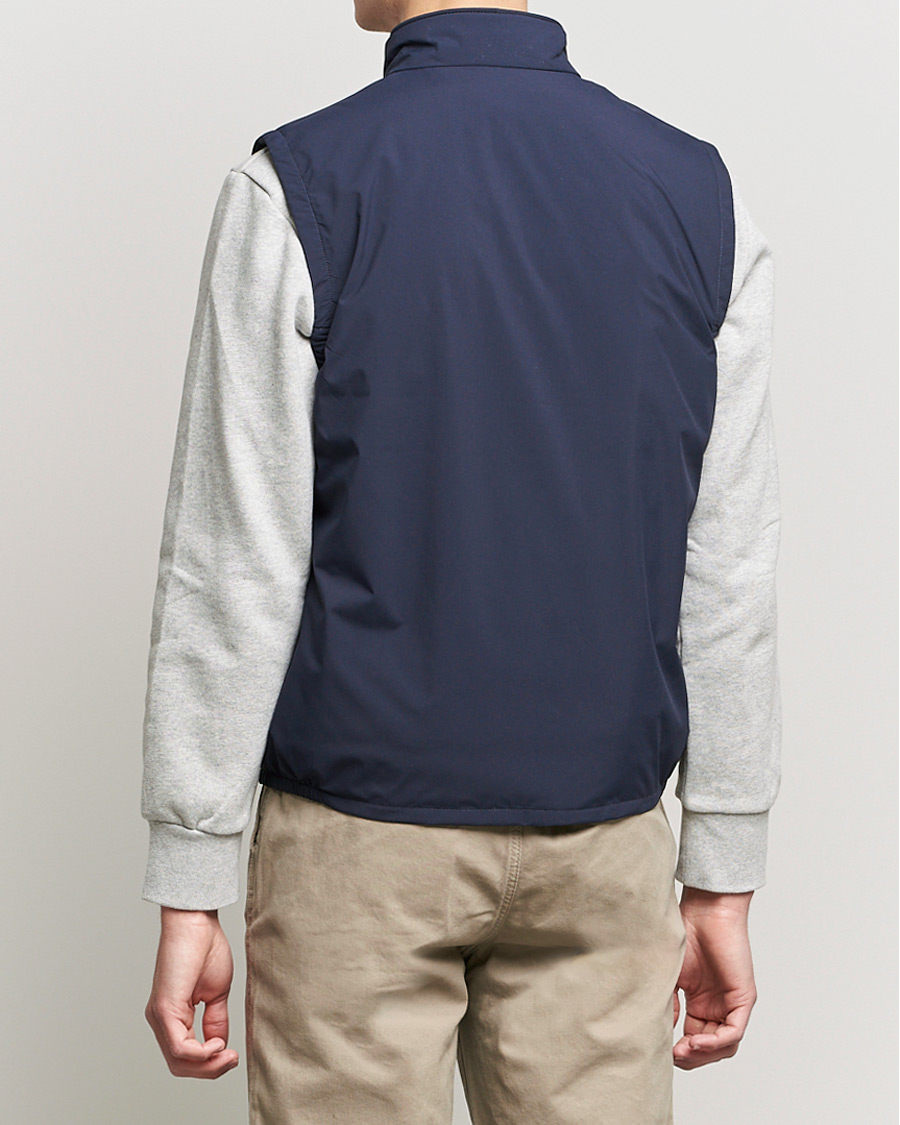 Herr | Jackor | Woolrich | Pacific Padded Vest Melton Blue