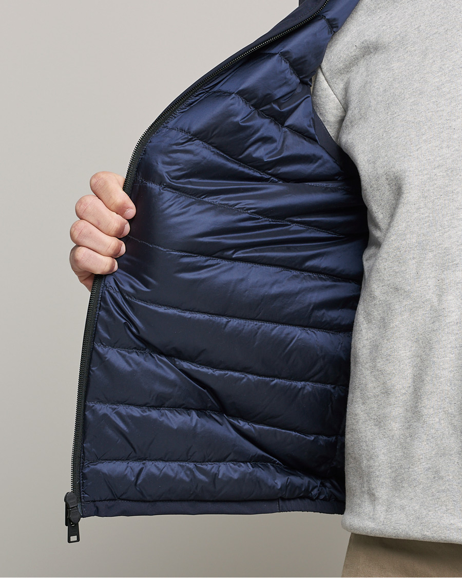 Herr | Jackor | Woolrich | Pacific Padded Vest Melton Blue