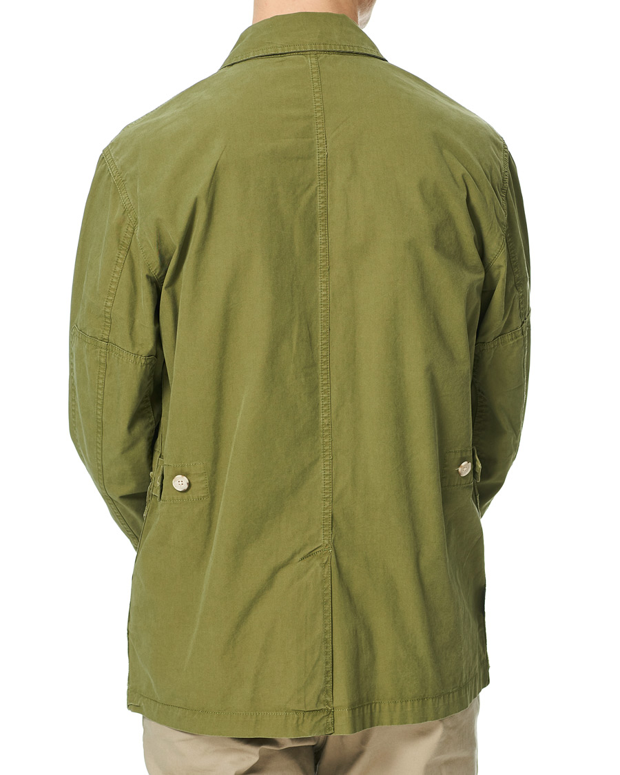 Herr | Skjortor | Woolrich | Military Cotton Field Shirt Jacket Ivy Green