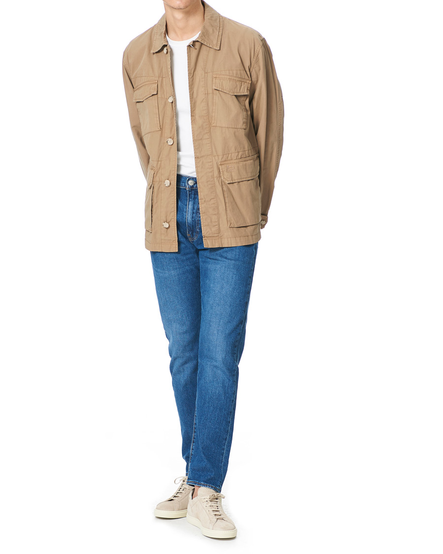 Herr | Skjortor | Woolrich | Military Cotton Field Shirt Jacket Khaki