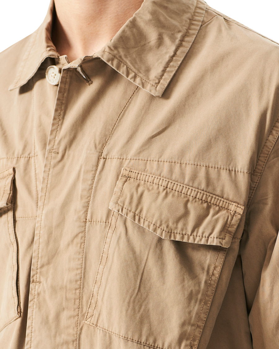 Herr | Skjortor | Woolrich | Military Cotton Field Shirt Jacket Khaki