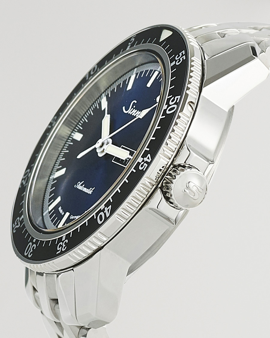 Herr | Sinn 104 I B Pilot Watch 41mm Steel Link Dark Blue | Sinn | 104 I B Pilot Watch 41mm Steel Link Dark Blue
