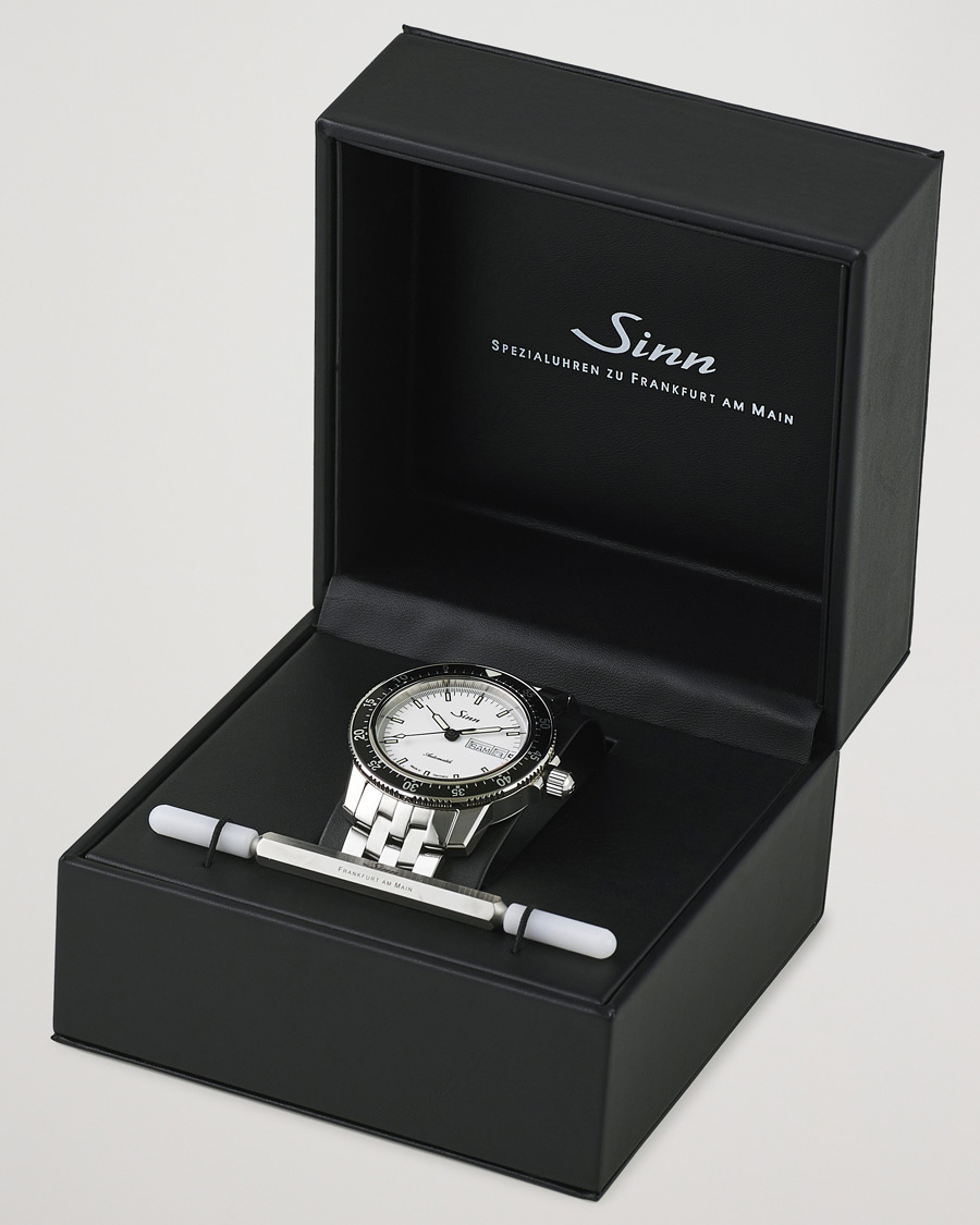 Herr | Sinn 104 I W Pilot Watch 41mm Steel Link White | Sinn | 104 I W Pilot Watch 41mm Steel Link White