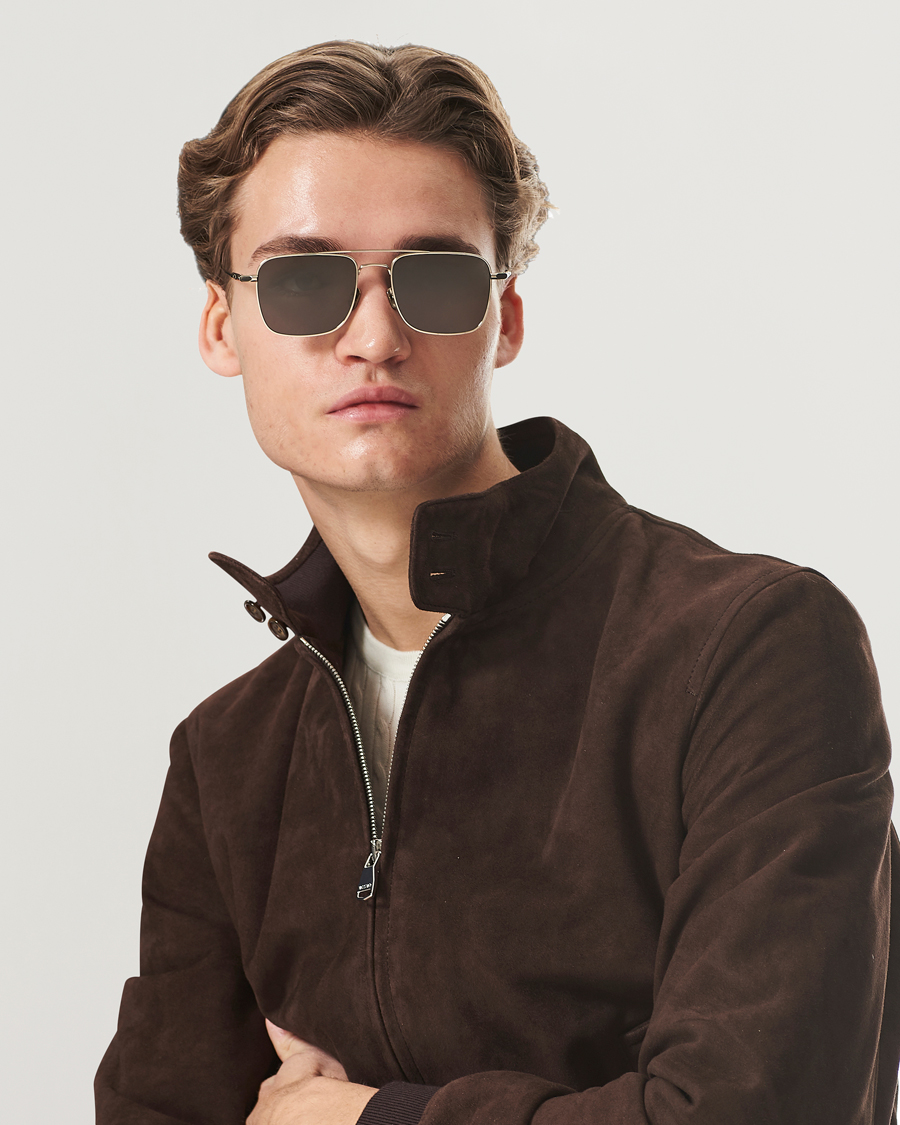Herr | Solglasögon | Brioni | BR0101S Sunglasses Gold/Grey