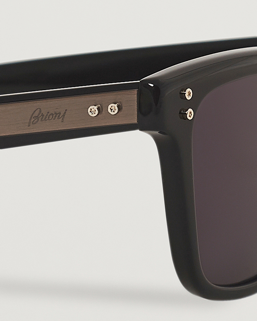 Herr | D-formade solglasögon | Brioni | BR0099S Sunglasses Black/Grey
