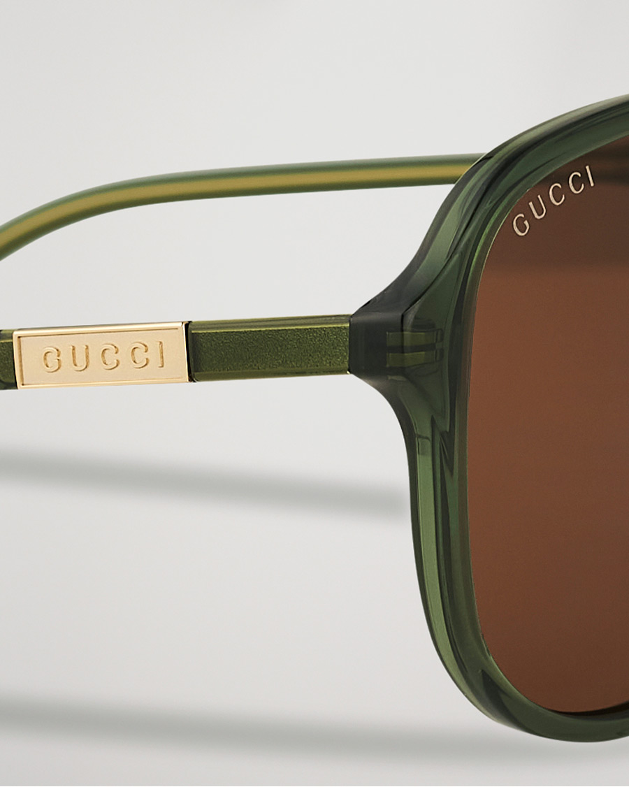 Herr | Gucci GG1156S Sunglasses Green/Brown | Gucci | GG1156S Sunglasses Green/Brown