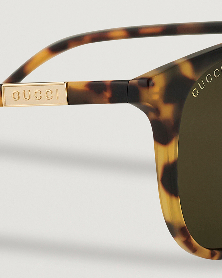 Herr | Gucci GG1157S Sunglasses Havana/Green | Gucci | GG1157S Sunglasses Havana/Green
