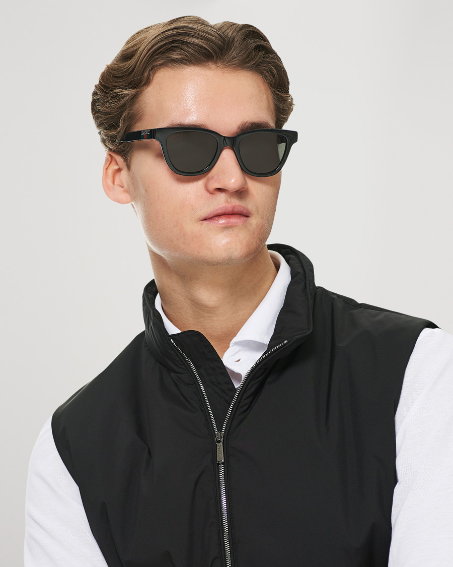 Herr | Gucci GG1116S Sunglasses Black/Grey | Gucci | GG1116S Sunglasses Black/Grey