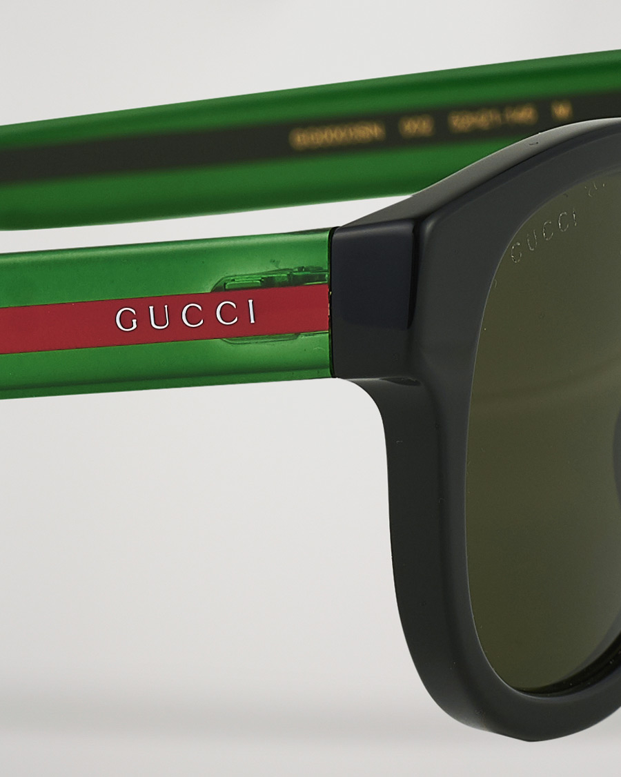 Herr | Gucci GG0003SN Sunglasses Black/Green | Gucci | GG0003SN Sunglasses Black/Green