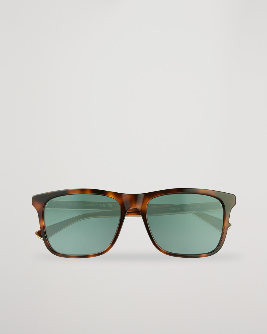 Herr | D-formade solglasögon | Gucci | GG0381SN Sunglasses Havana/Blue