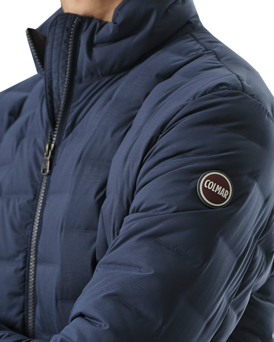 Herr | Jackor | Colmar | Lightweight Square Down Jacket Navy