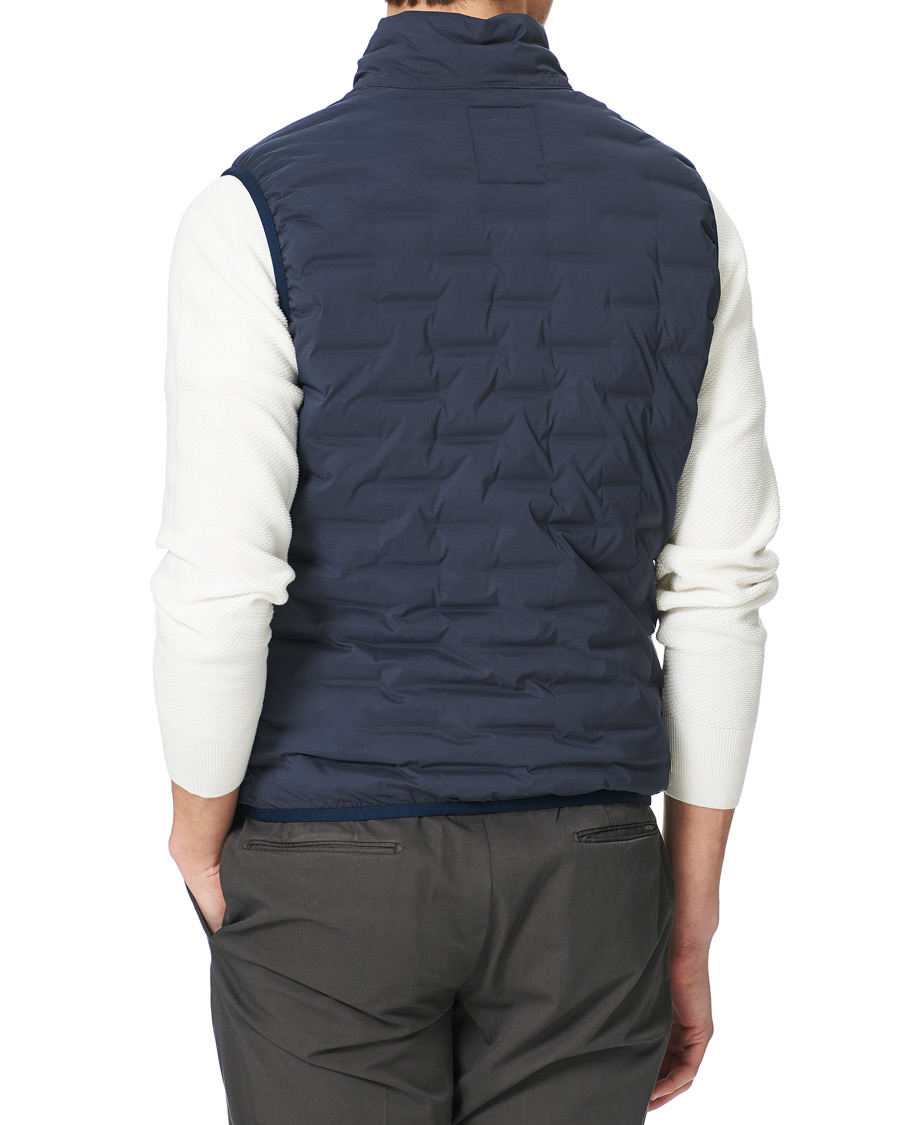 Herr | Jackor | Colmar | Lightweight Square Vest Navy
