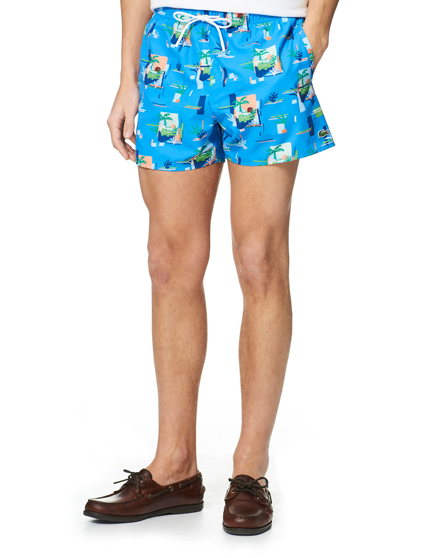 Herr | Badbyxor | Lacoste | Print Light Swimming Trunks Etehereal