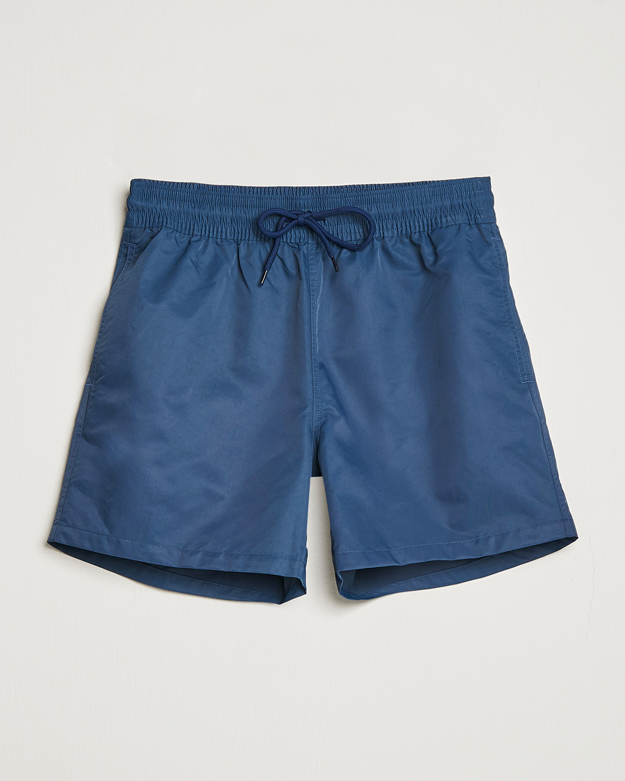 Herr | Badbyxor | Colorful Standard | Classic Organic Swim Shorts Petrol Blue