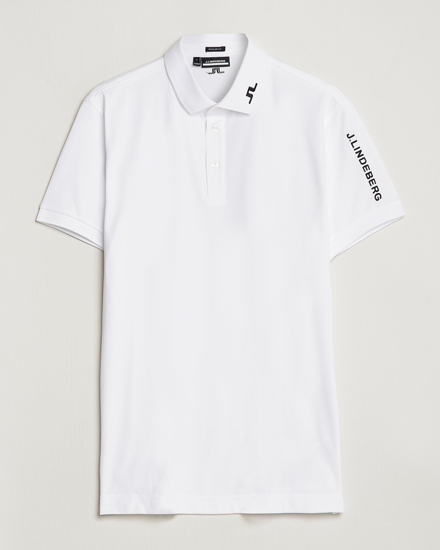 Herr | Pikéer | J.Lindeberg | Regular Fit Tour Tech Stretch Polo White