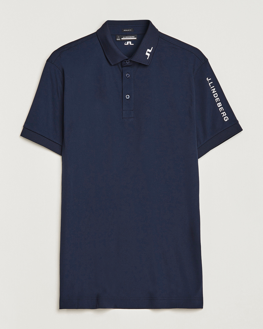 Herr | Pikéer | J.Lindeberg | Regular Fit Tour Tech Stretch Polo Navy
