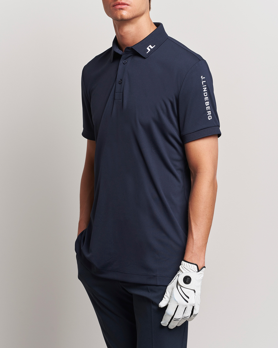 Herr | Avdelningar | J.Lindeberg | Regular Fit Tour Tech Stretch Polo Navy