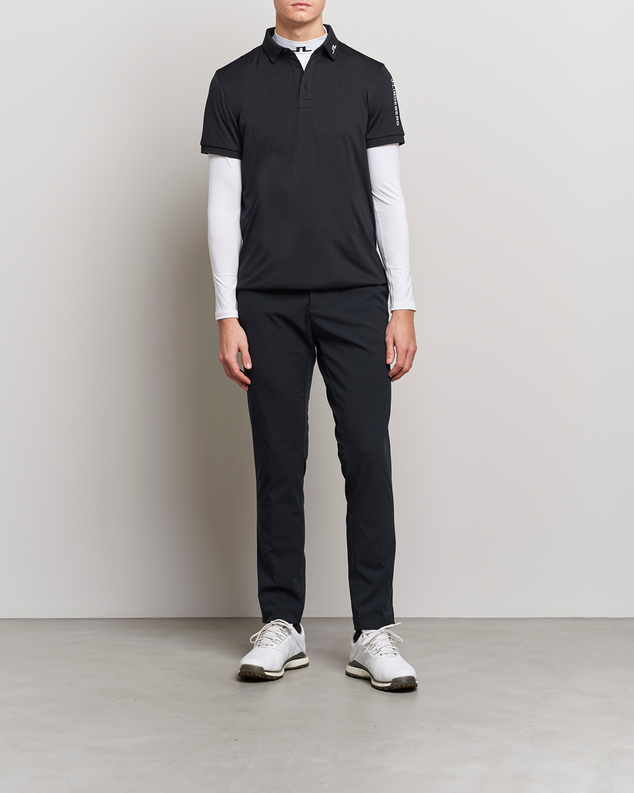 Herr | Pikéer | J.Lindeberg | Regular Fit Tour Tech Stretch Polo Black