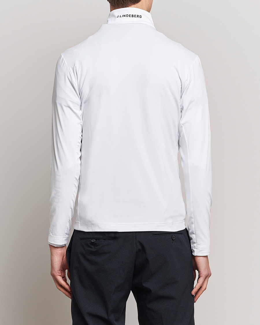 Herr | Tröjor | J.Lindeberg | Luke Jersey Half Zip White