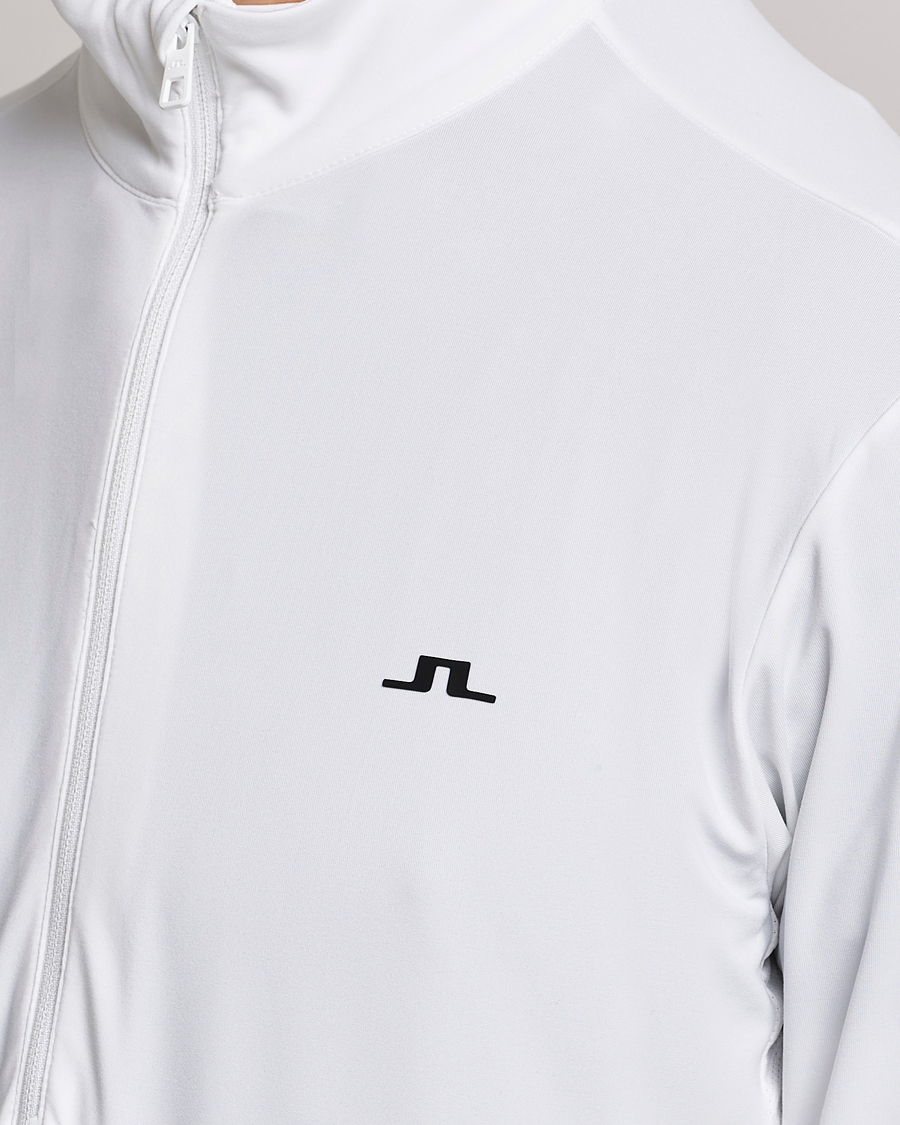Herr | Tröjor | J.Lindeberg | Luke Jersey Half Zip White