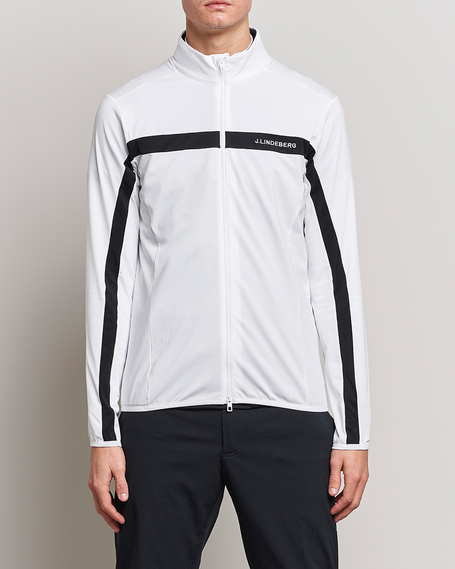 Herr | Full-zip | J.Lindeberg | Jarvis Mid Layer Jacket White