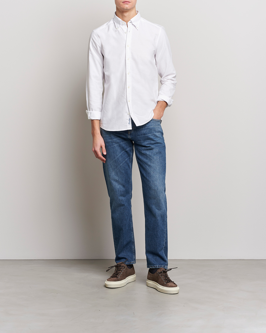 Herr | Skjortor | Stenströms | Slimline Oxford Shirt White