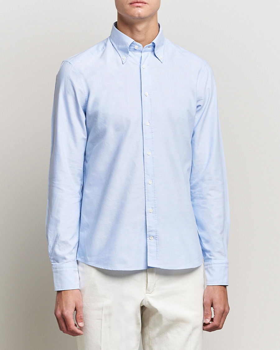 Herr | Oxfordskjortor | Stenströms | Slimline Oxford Shirt Light Blue