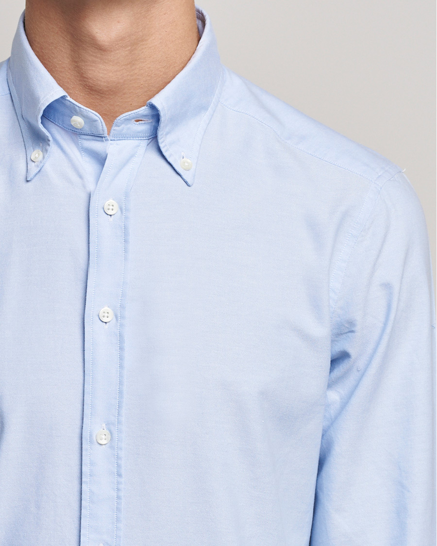 Herr | Skjortor | Stenströms | Slimline Oxford Shirt Light Blue