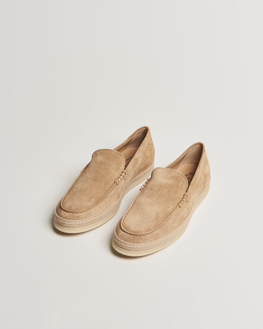 Herr | Loafers | Tod's | Raffia Loafer Beige Suede