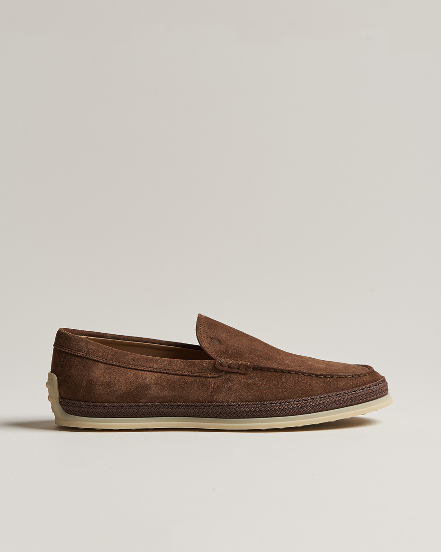 Herr | Tod's Raffia Loafer Brown Suede | Tod's | Raffia Loafer Brown Suede