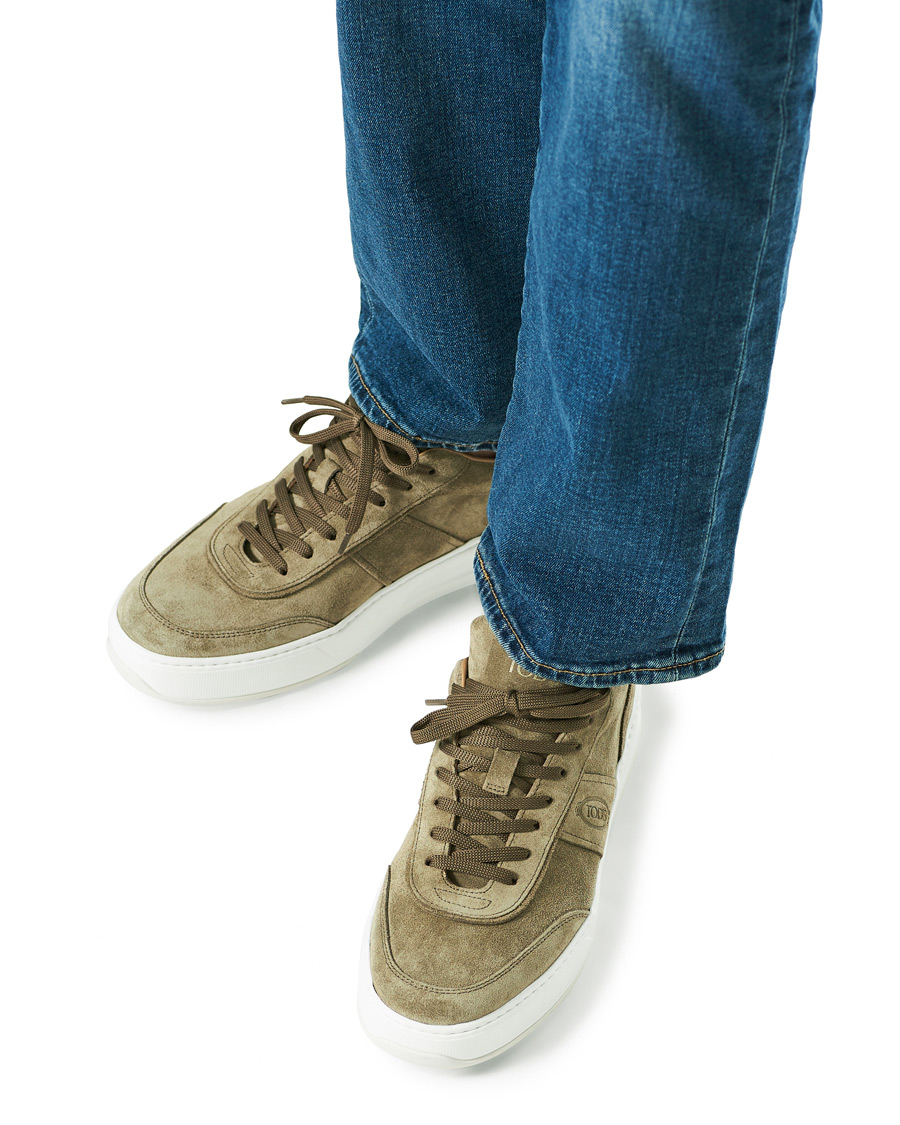 Herr | Tod's Cassetta Alta Sneaker Taupe Suede | Tod's | Cassetta Alta Sneaker Taupe Suede