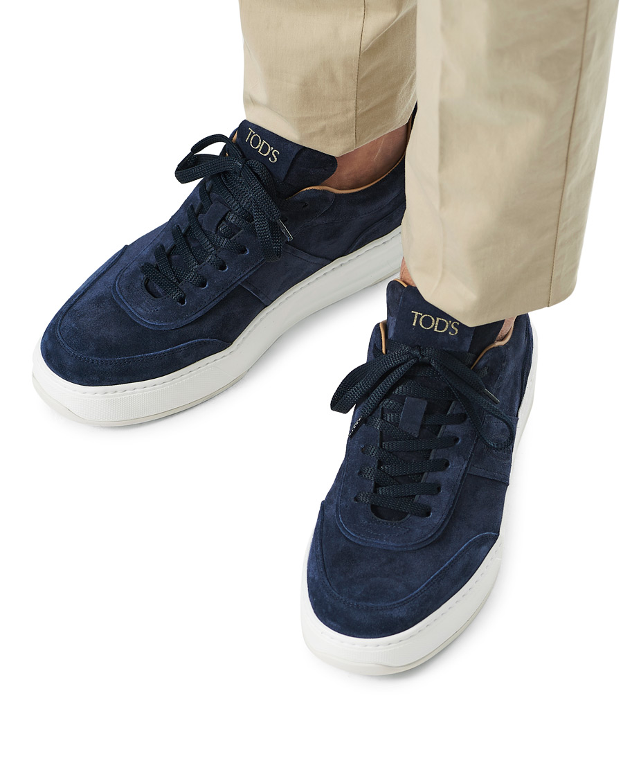 Herr | Tod's Cassetta Alta Sneaker Navy Suede | Tod's | Cassetta Alta Sneaker Navy Suede