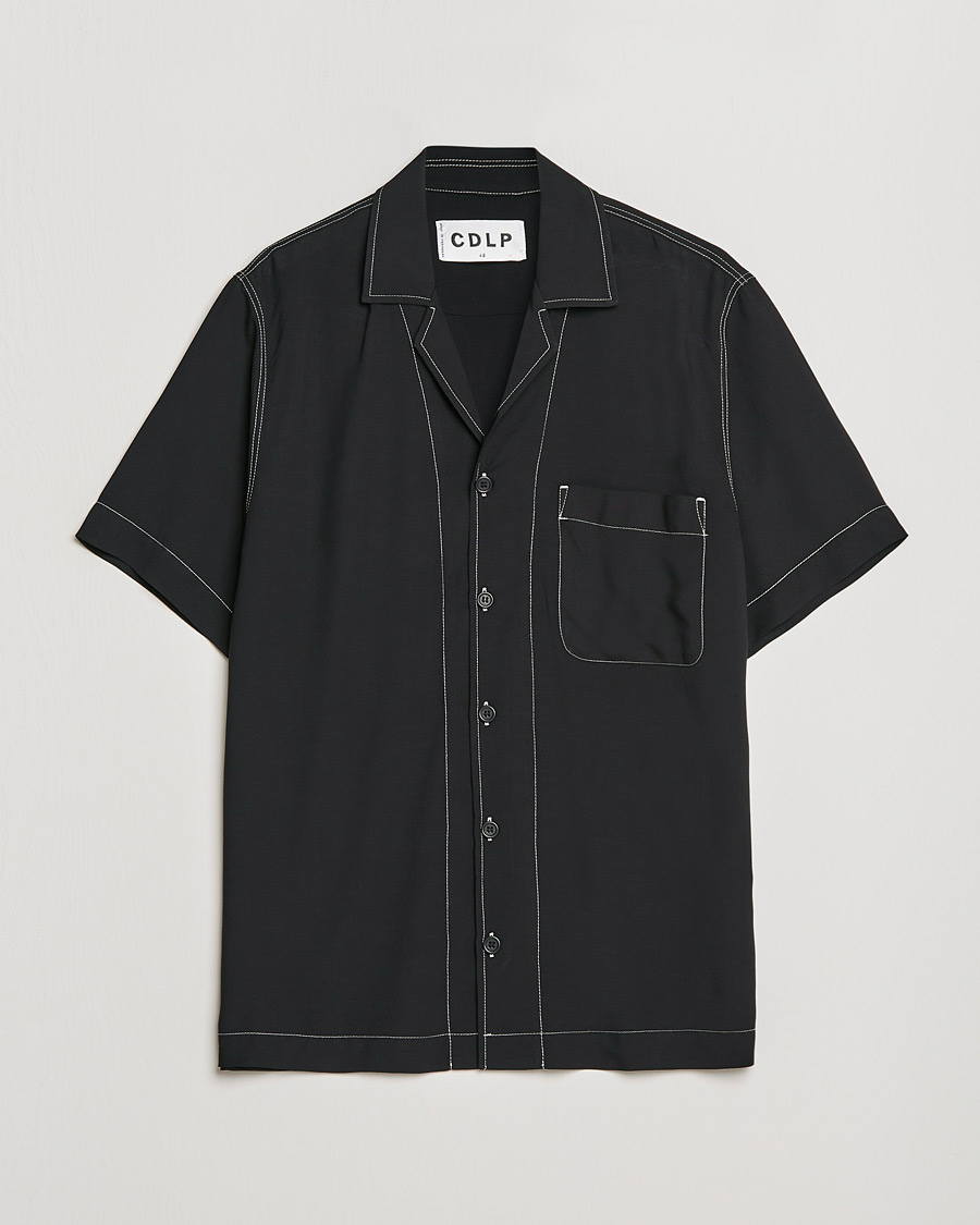 Herr | Skjortor | CDLP | Short Sleeve Pool Shirt Black
