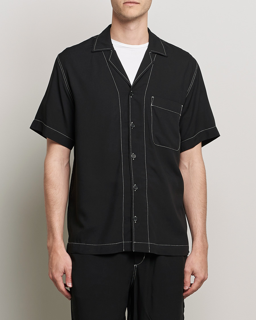Herr | Skjortor | CDLP | Short Sleeve Pool Shirt Black