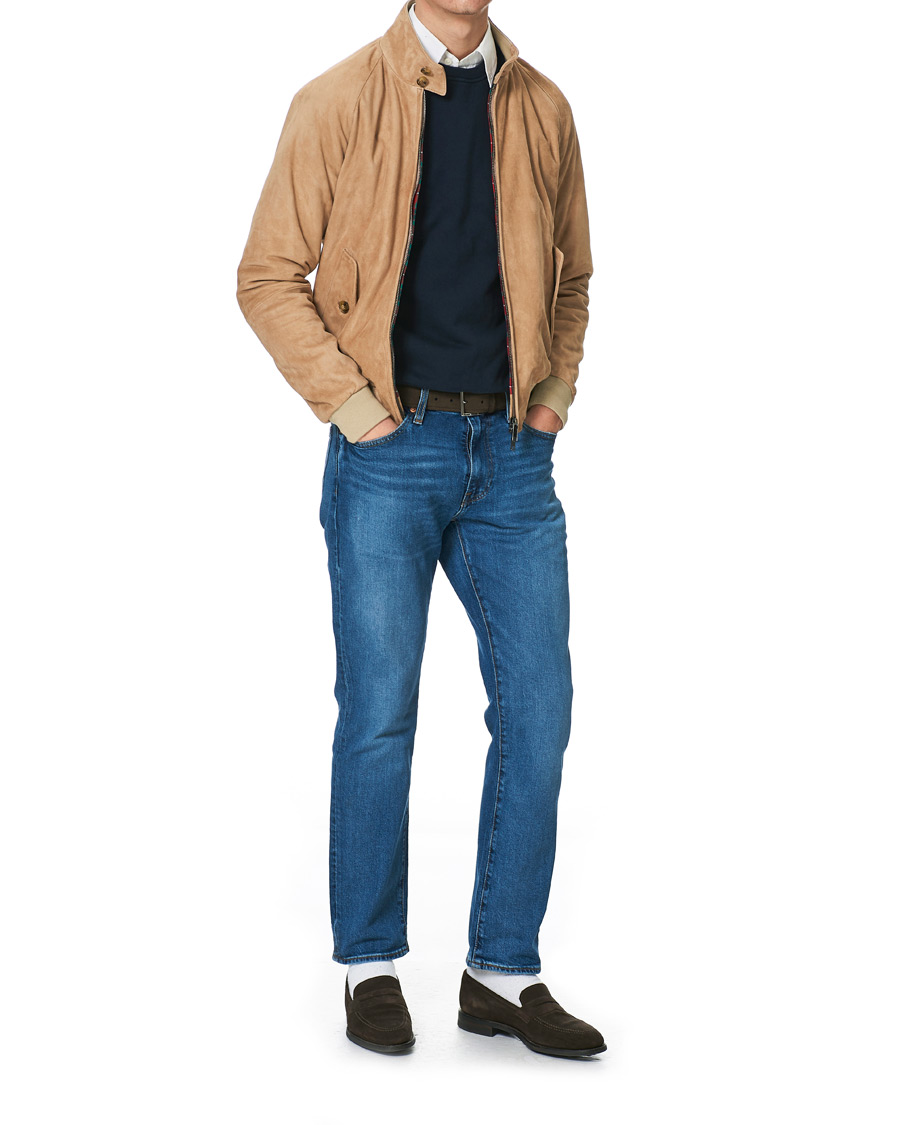 Herr | Jackor | Baracuta | G9 Suede Jacket Sand Stone
