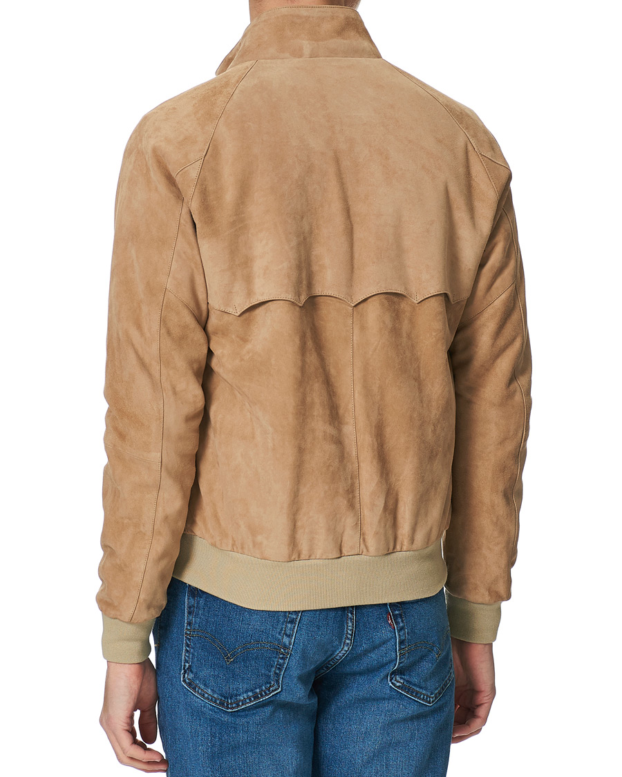 Herr | Jackor | Baracuta | G9 Suede Jacket Sand Stone