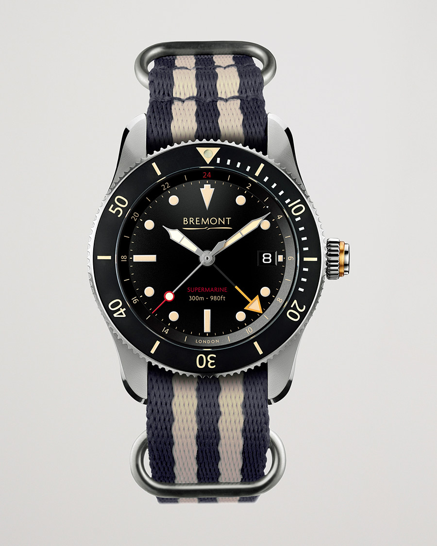 Herr | Bremont S302 Supermarine GMT Nato 40mm Black Dial | Bremont | S302 Supermarine GMT Nato 40mm Black Dial