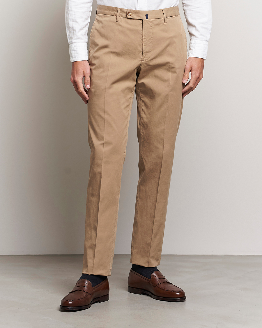 Herr | Byxor | Incotex | Regular Fit Comfort Chinos Beige