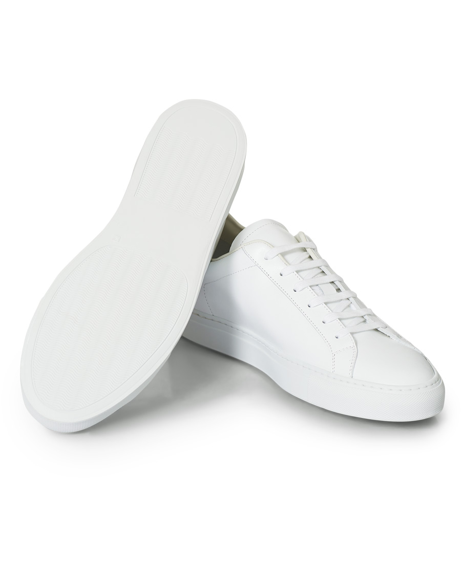 Herr | Common Projects Retro Low Sneaker White/Red | Common Projects | Retro Low Sneaker White/Red