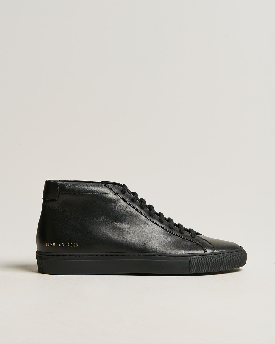 Herr | Common Projects Original Achilles Leather High Sneaker Black | Common Projects | Original Achilles Leather High Sneaker Black