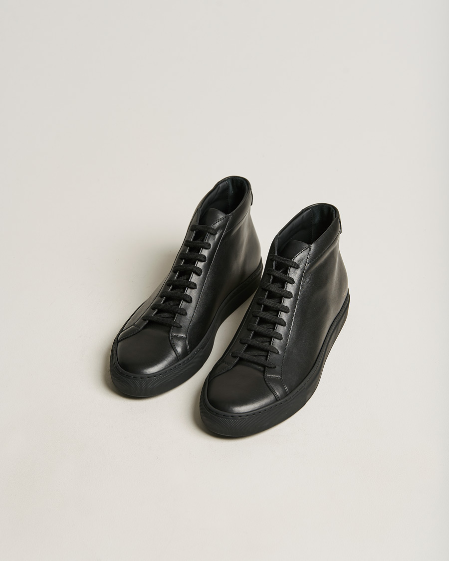 Herr | Common Projects Original Achilles Leather High Sneaker Black | Common Projects | Original Achilles Leather High Sneaker Black