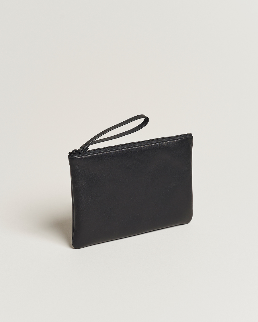 Herr | Avdelningar | Common Projects | Medium Flat Nappa Leather Pouch Black